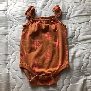 3 month cactus bodysuit